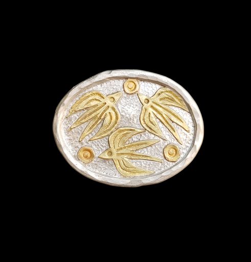 Brooch with Three Birds