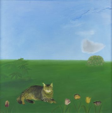 Cat in a Garden