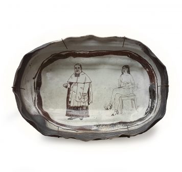 Priest & Pin-Up Oval Dish XXXVI