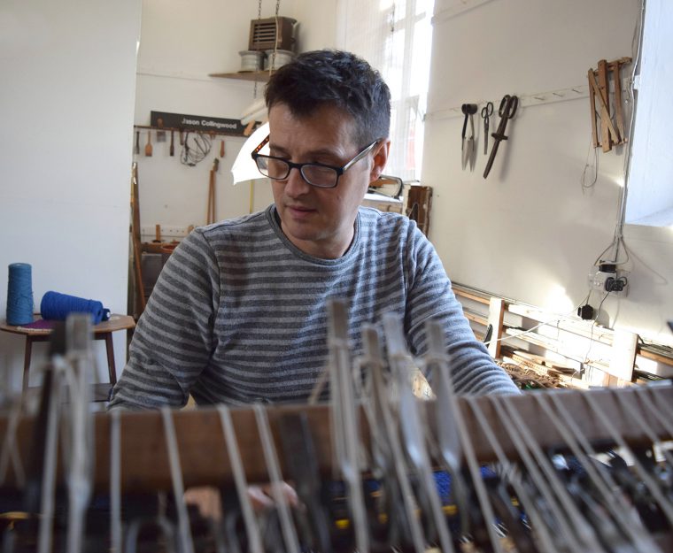 Jason Collingwood in his studio The Scottish Gallery