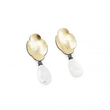 Long Quatrefoil Cushion Drop Earrings