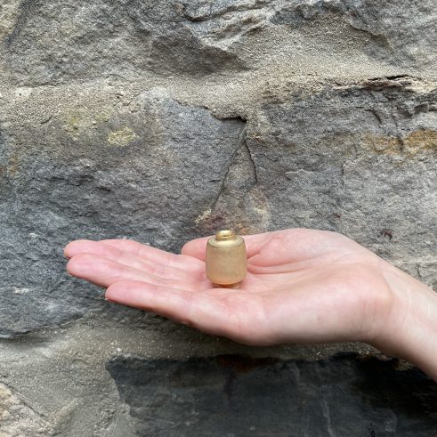 Miniature Pot – Gold Small