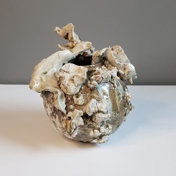 Mini Moon Jar – Yellow-Green (view 1)