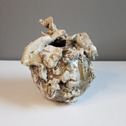 Mini Moon Jar – Yellow-Green (view 1)