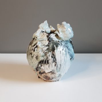 Mini Moon Jar – Blue-green, White II (view 1)