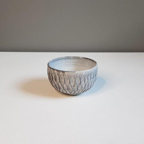 Dry Kohiki Cereal Bowl Flower Petal Horizontal – Grey I