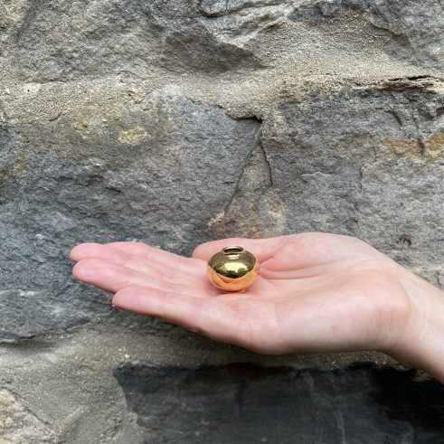 Miniature Pot – Gold Small