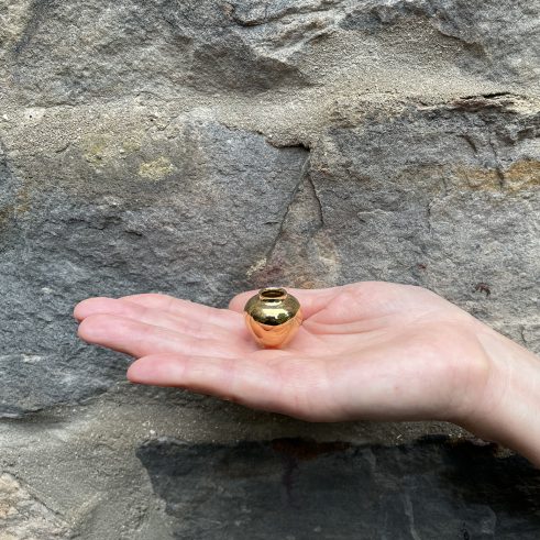 Miniature Pot – Gold Small