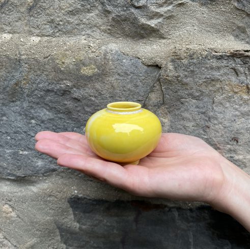 Miniature Pot – Yellow Large