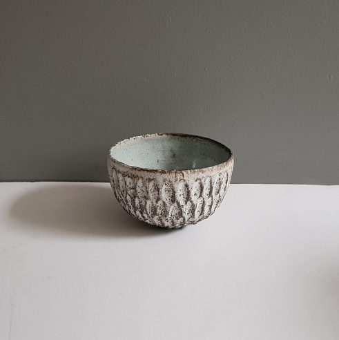 Dry Kohiki Cereal Bowl Flower Petal Horizontal White I