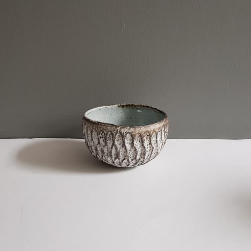 Dry Kohiki Cereal Bowl Flower Petal Horizontal White II