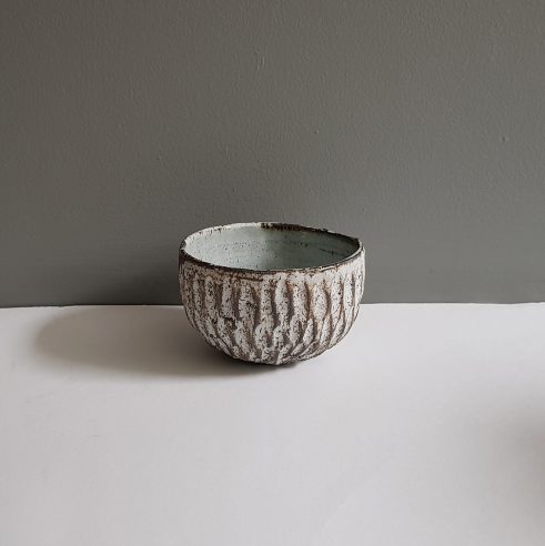 Dry Kohiki Cereal Bowl Flower Petal Horizontal White IV
