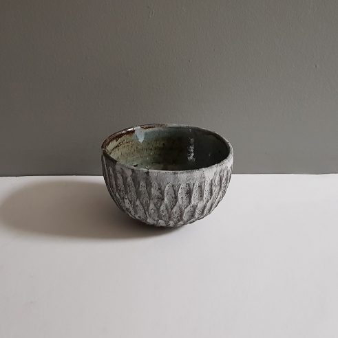 Dry Kohiki Cereal Bowl Flower Petal Horizontal Grey I