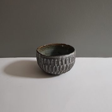 Dry Kohiki Cereal Bowl Flower Petal Horizontal Grey III
