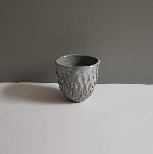 Dry Kohiko Yunomi Flower Petal Horizontal Grey I