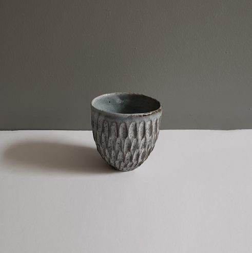 Dry Kohiko Yunomi Flower Petal Horizontal Grey II