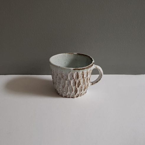 Dry Kohiki Mug Flower Petal Horizontal White III