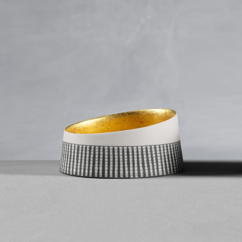 Shallow Bowl i with 23ct Gold Interior