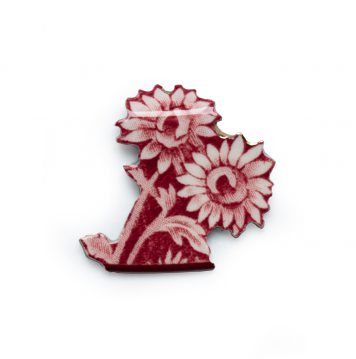Cumbrian Blue(s), Red (Flower) Cutting, No:1 (Pin)