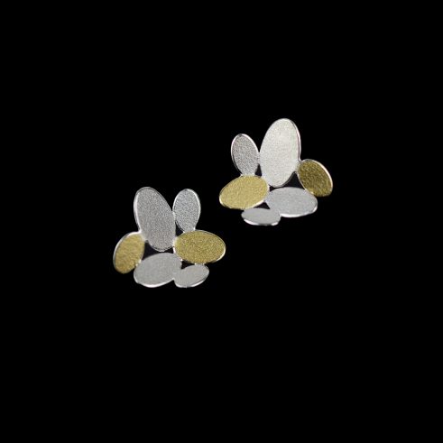 Mixed Oval Flower Earrings (Large)