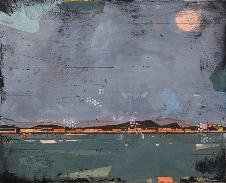 Edinburgh Fireworks from Fife The Scottish Gallery