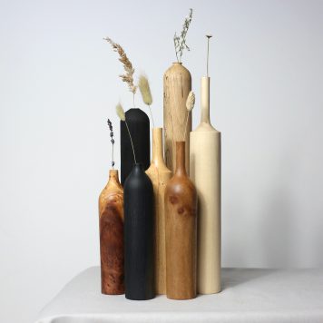 Set of Seven Mixed Dried Flower Vases (#23)