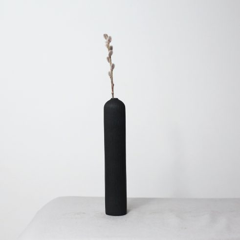 Charred Ash Dried Flower Vase (#32)