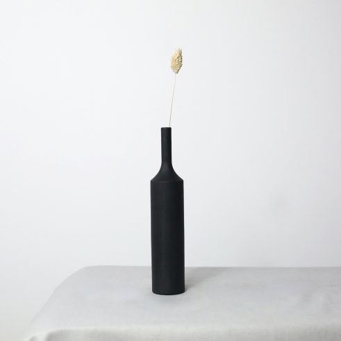 Ebonised Chestnut Dried Flower Vase (#34)
