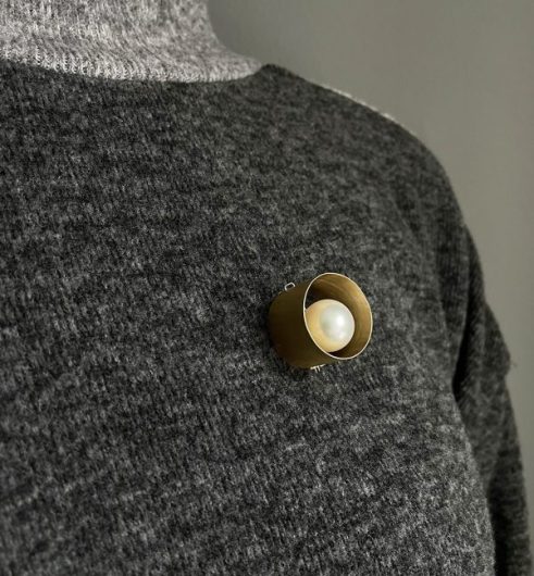 Light of Hope Brooch (modelled)