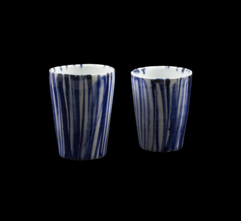 Grass Pattern Tea Cups