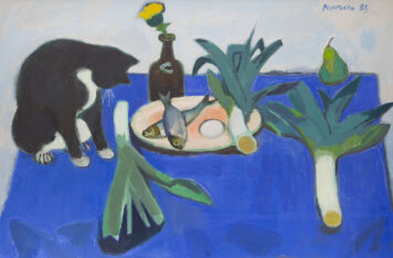 Still Life with Black Cat