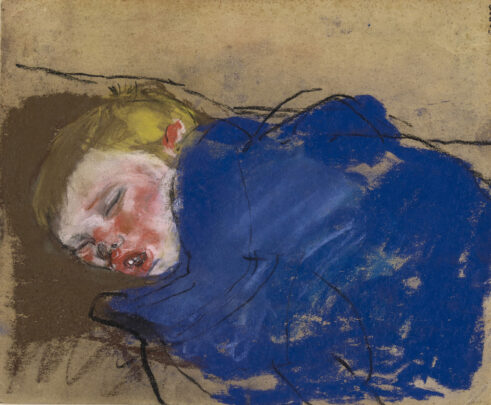 Boy Sleeping in Blue