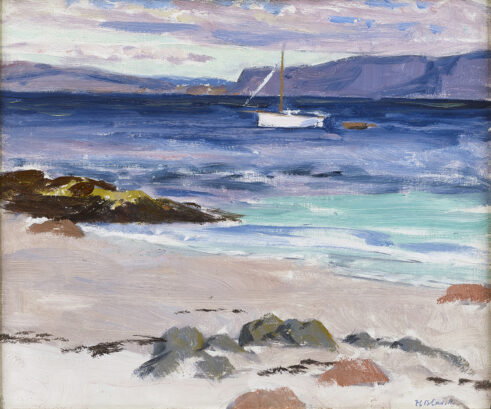 Yacht in the Sound of Iona