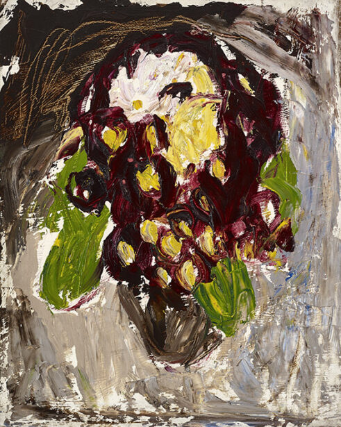 Vase with Mixed Flowers