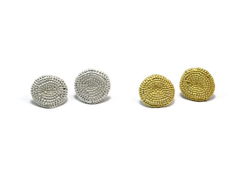 Punched Stud Earrings