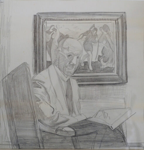 Self Portrait Study for The Blue Shirt