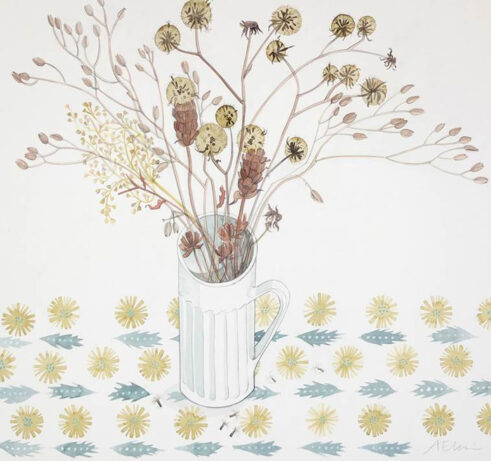 White Cup with Spey Seedheads