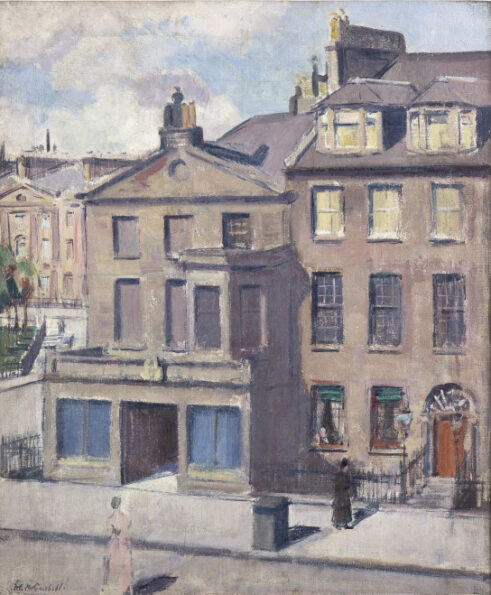 George Street and Charlotte Square from the Artist’s Studio