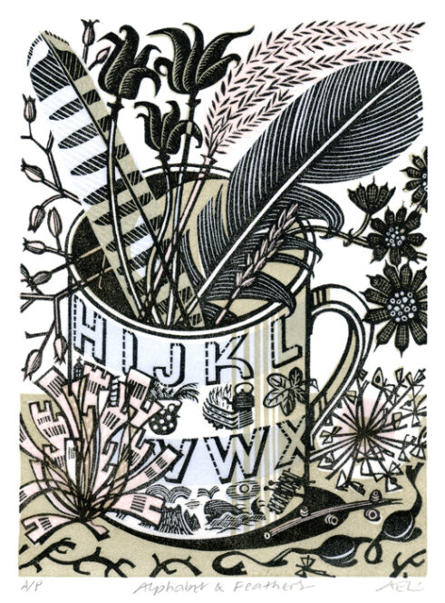 Alphabet and Feathers