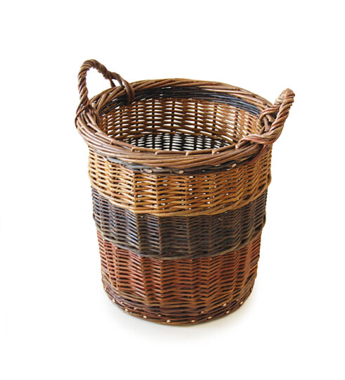 Tall Connemara log basket