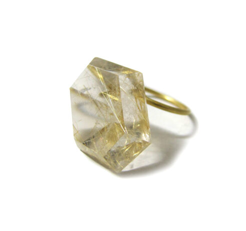 Rutilated Quartz Ring