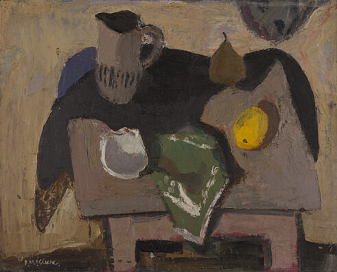 Still Life on a Stool with a Pear