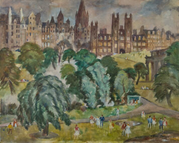 Edinburgh Skyline Princes Street Gardens