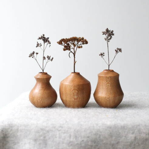 Set of 3 London Plane Mini Dried Flower Vases (#86)