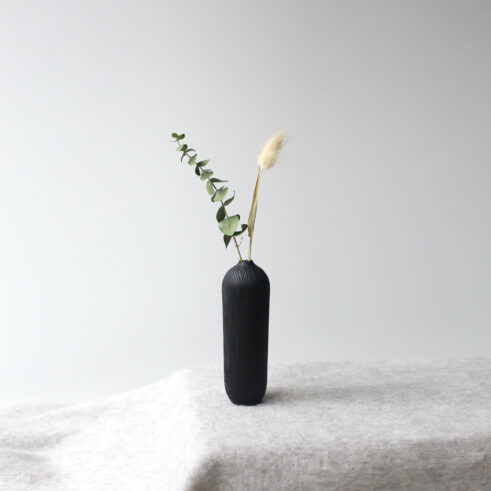 Charred Ash Dried Flower Vase (#80)
