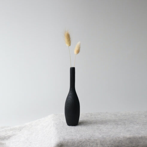 Charred Ash Dried Flower Vase (#79)