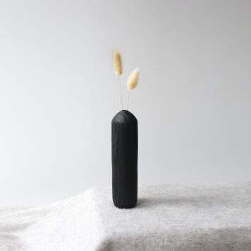 Charred Ash Dried Flower Vase (#77)