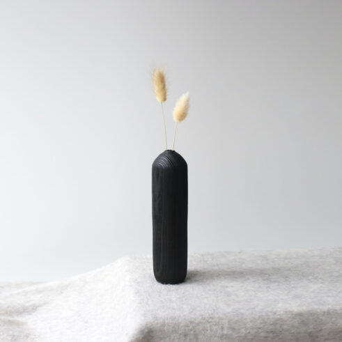 Charred Ash Dried Flower Vase (#77)