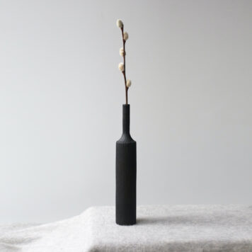 Charred Ash Dried Flower Vase (#63)