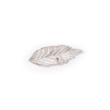 Dew on a Leaf (Gold) Brooch